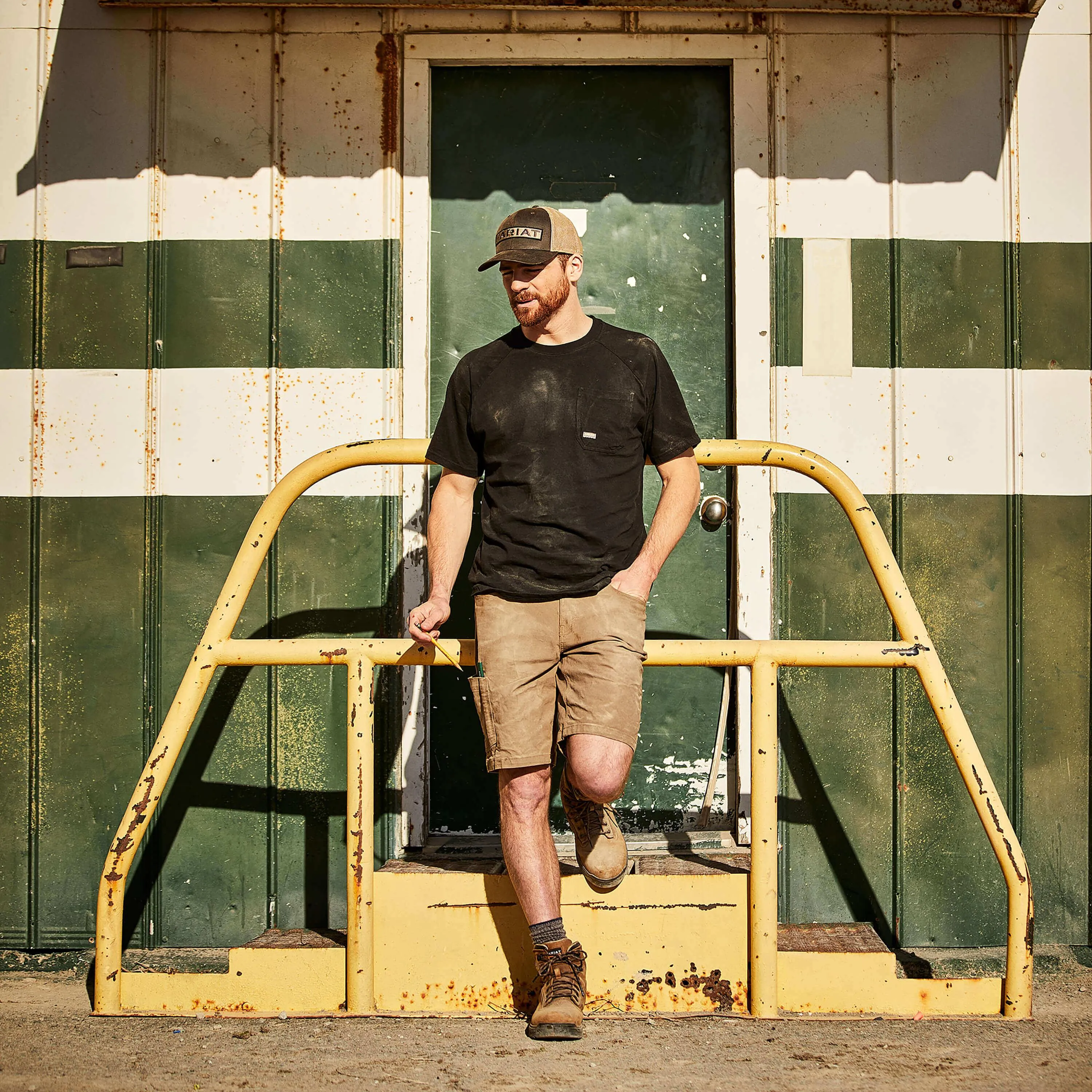 Rebar Cotton Strong T-Shirt - Black