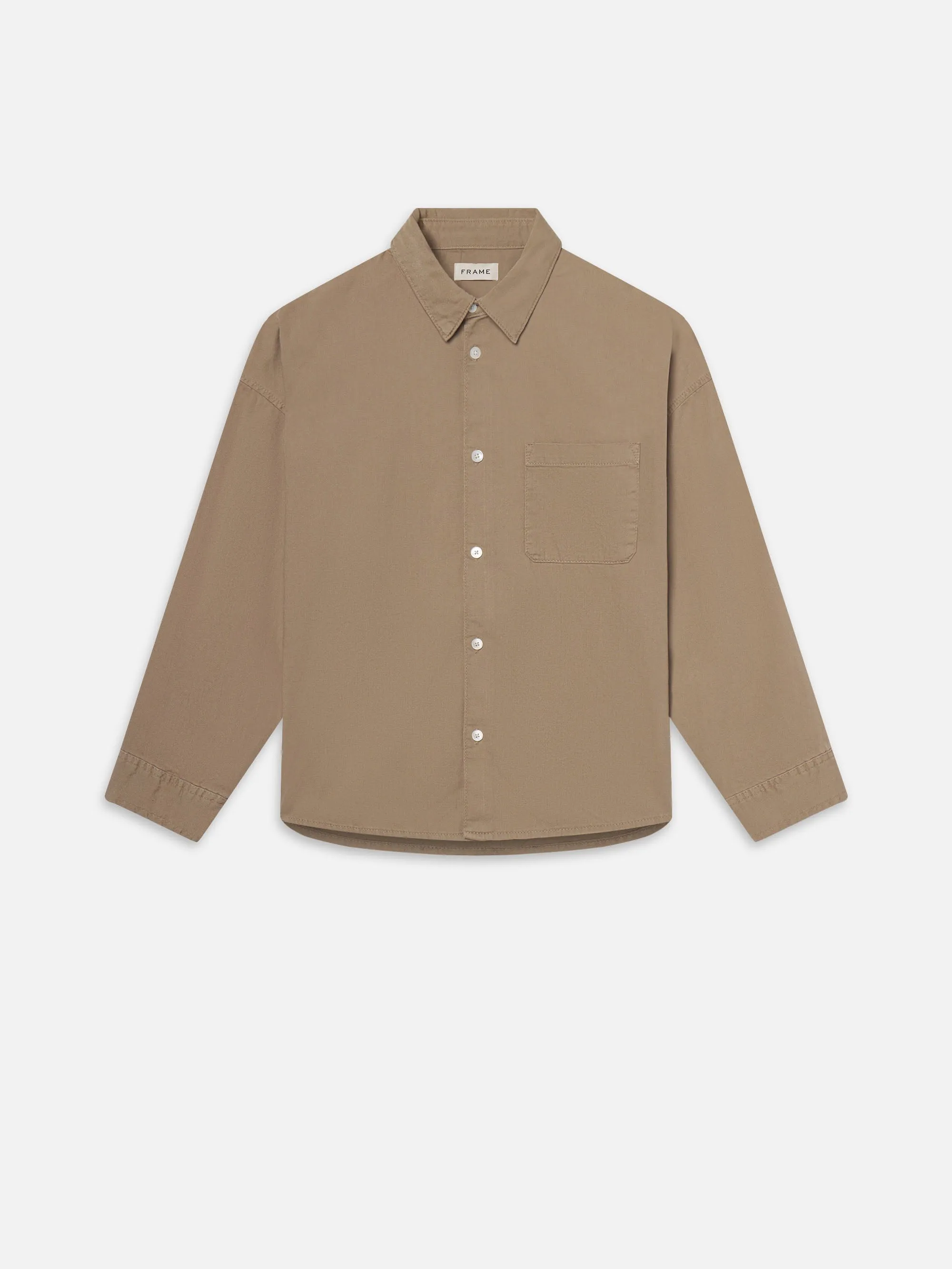 Relaxed Denim Shirt -- Dusty Sage