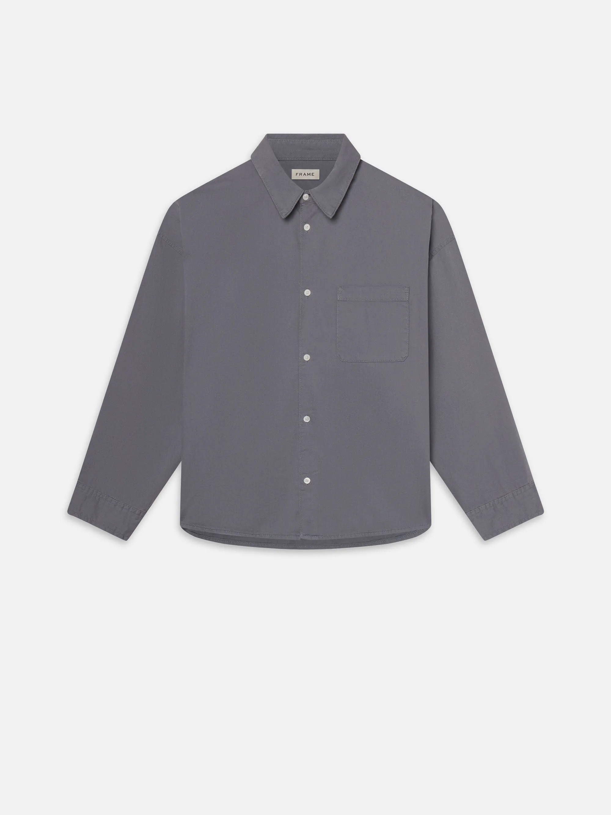 Relaxed Denim Shirt -- Smoky Blue