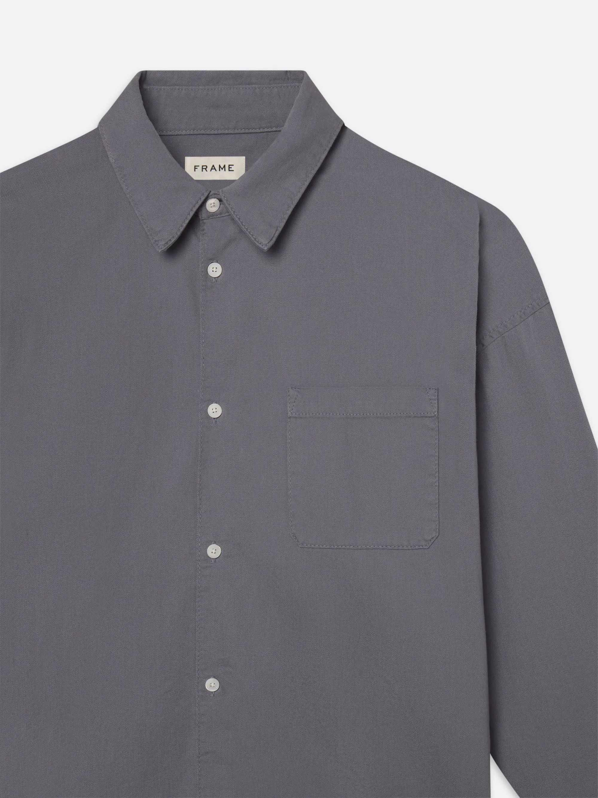 Relaxed Denim Shirt -- Smoky Blue