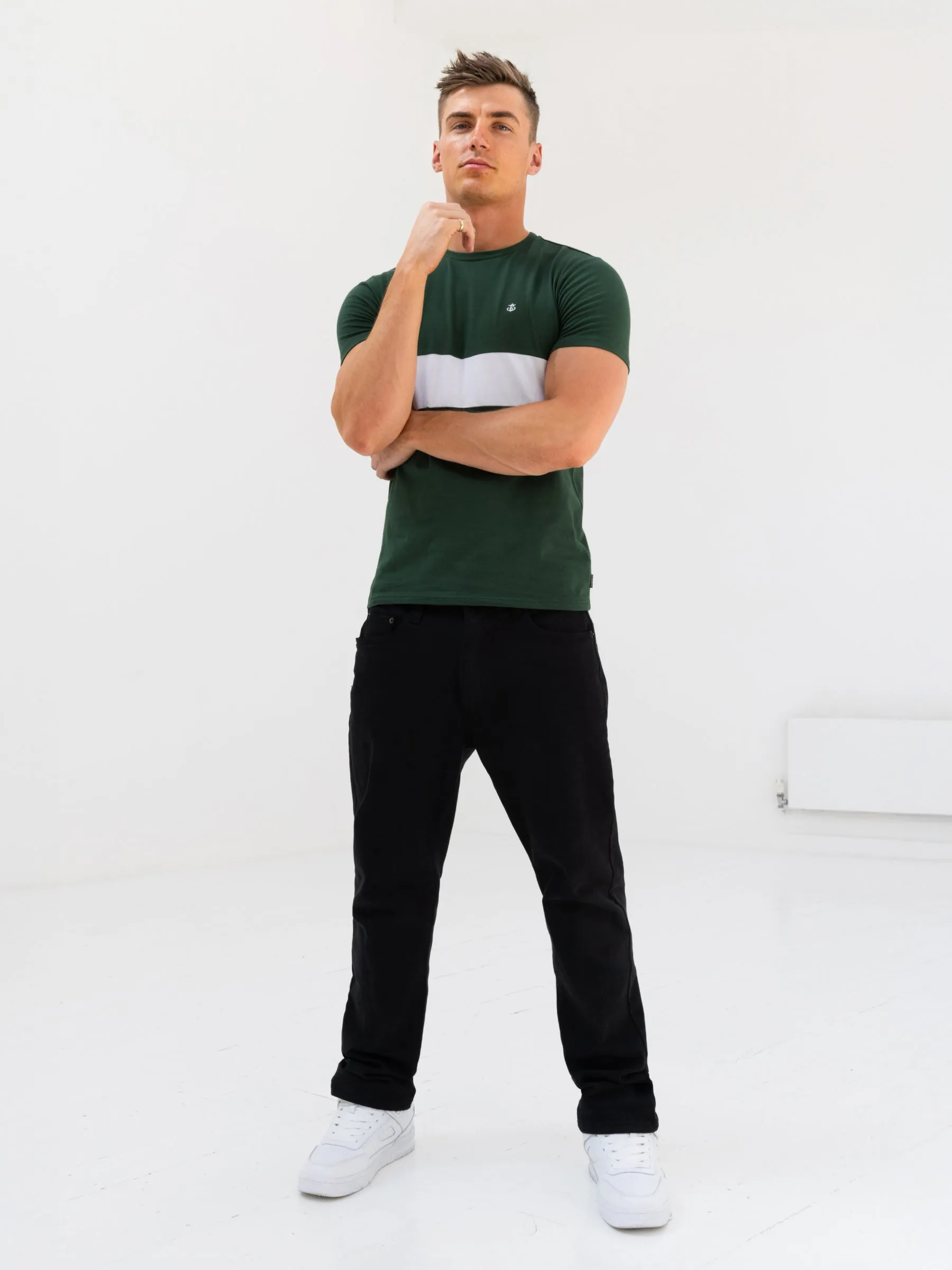 Rhode T-Shirt - Green & White