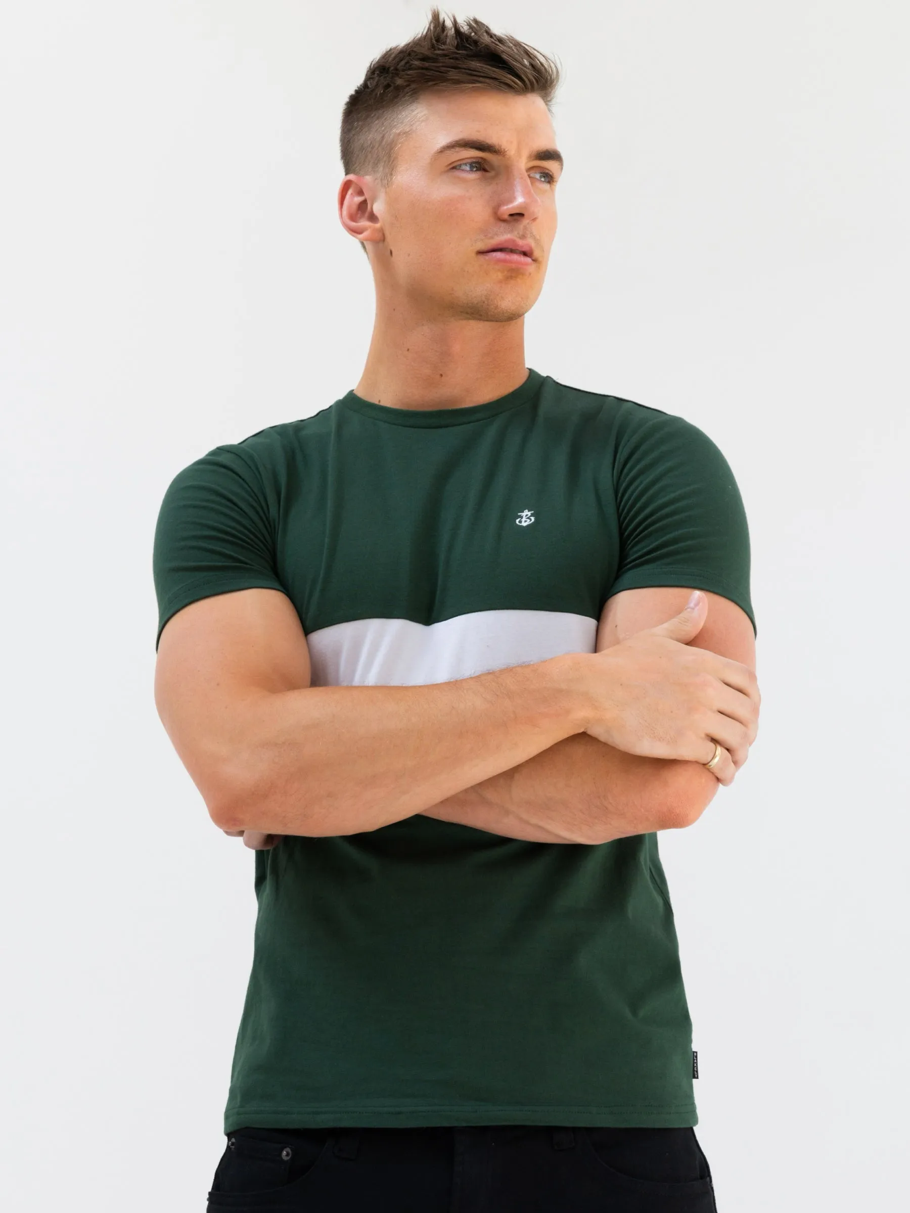 Rhode T-Shirt - Green & White