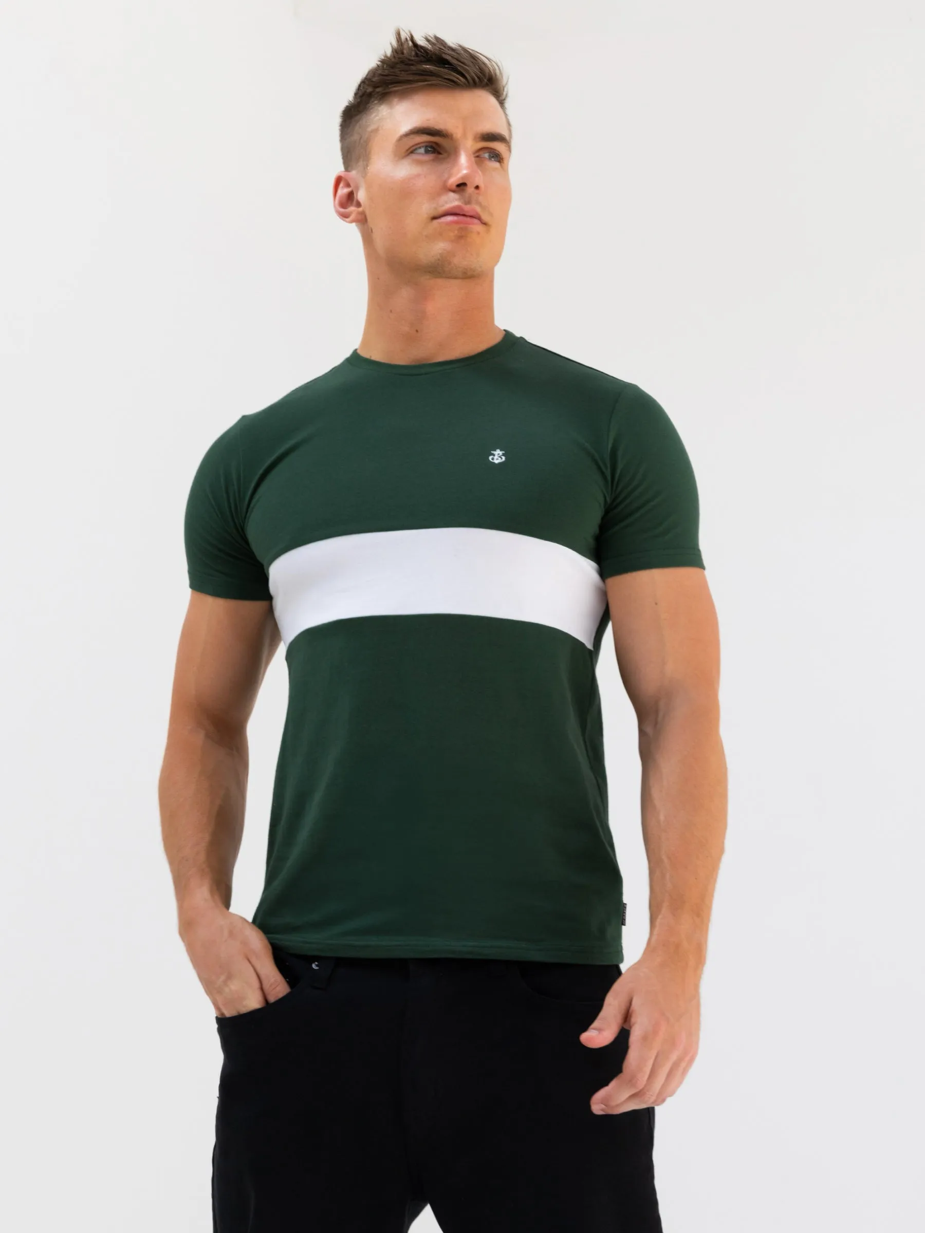 Rhode T-Shirt - Green & White