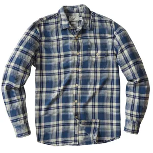 Rugged Twill Shirt - Navy Cream Plaid (Final Sale)*