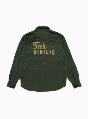 Satin Shirt Green