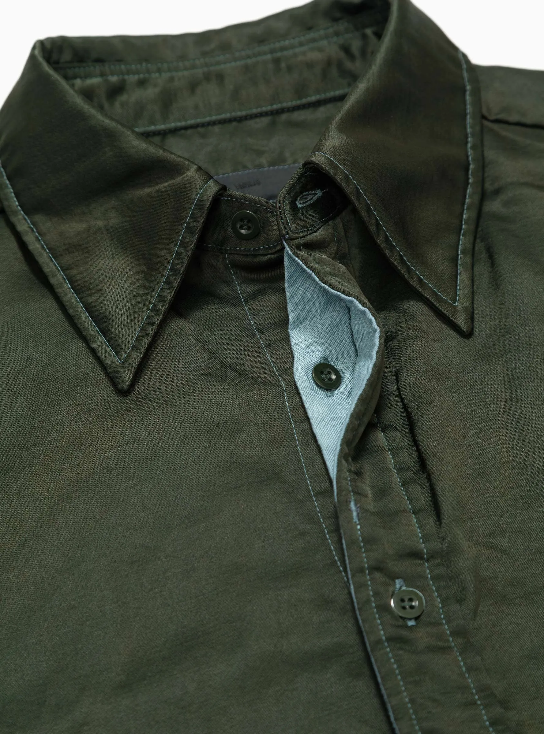 Satin Shirt Green