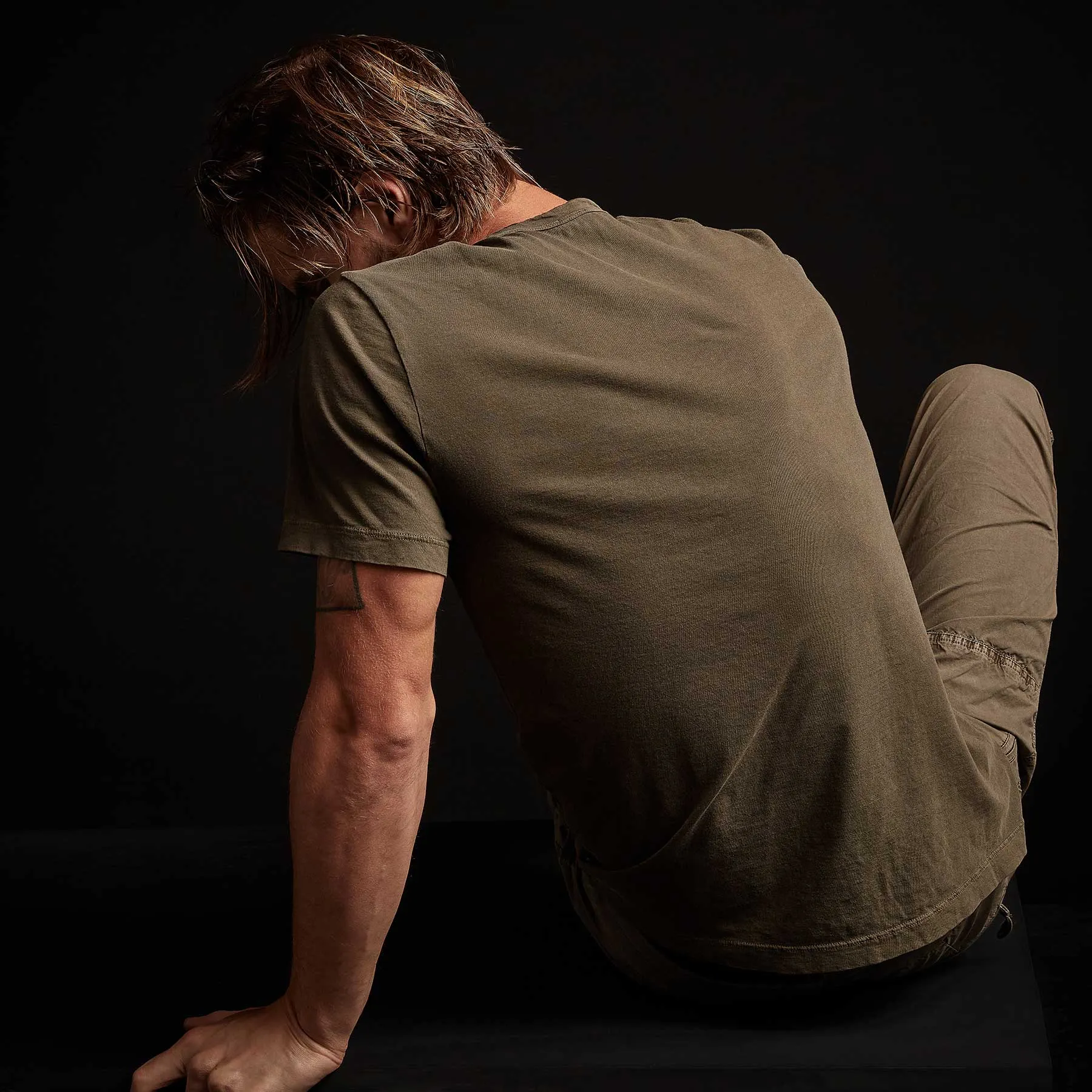 Short Sleeve Crew Neck - Old Whiskey Pigment