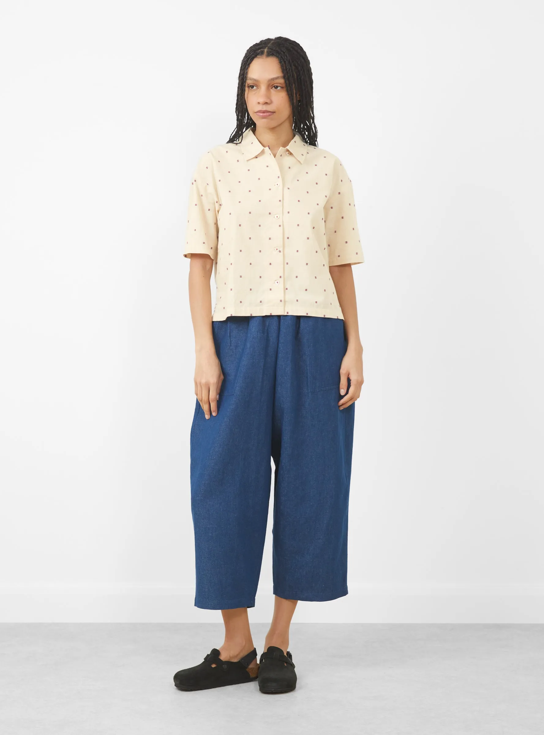 Stella Shirt Ecru Pattern