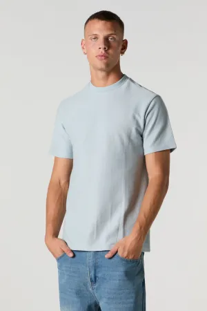 T-shirt ras du cou texturé