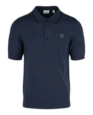 'TB' Cashmere Blend Polo Shirt