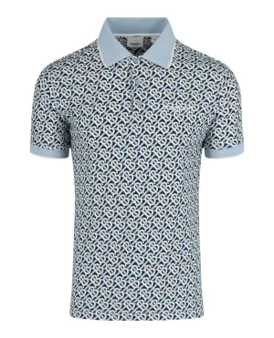 'TB' Print Polo