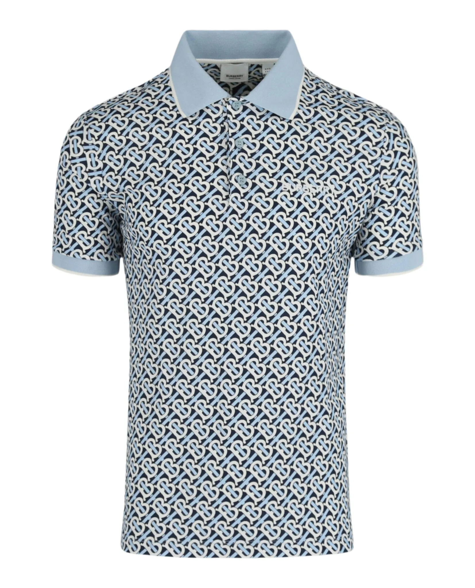 'TB' Print Polo