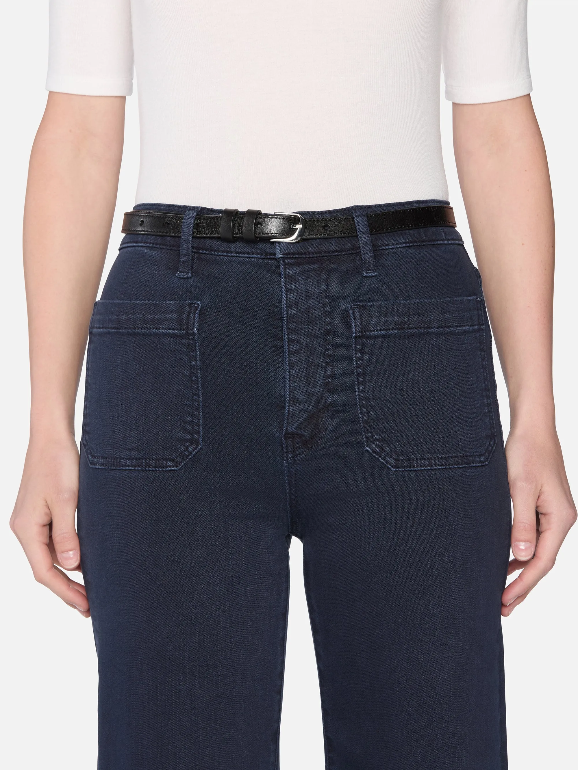 The Anchor Pant -- Navy Raw Fray
