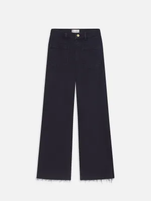 The Anchor Pant -- Navy Raw Fray
