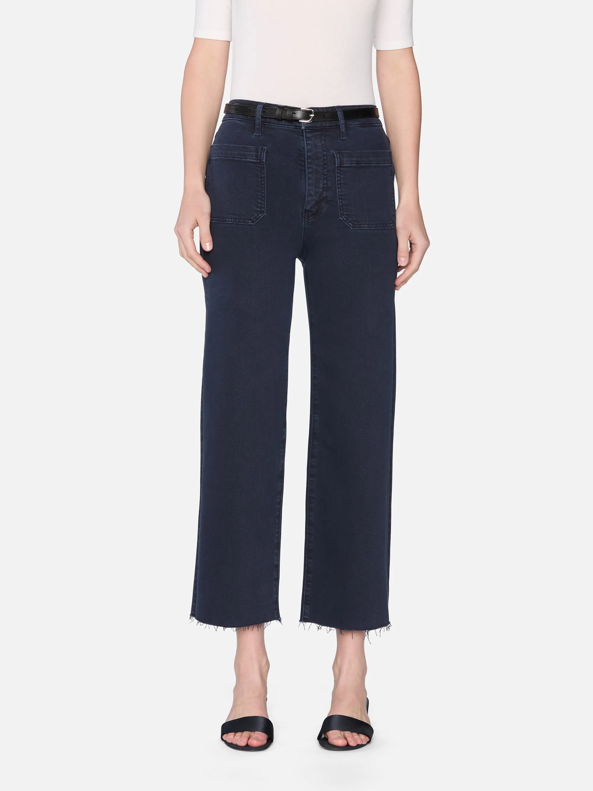 The Anchor Pant -- Navy Raw Fray