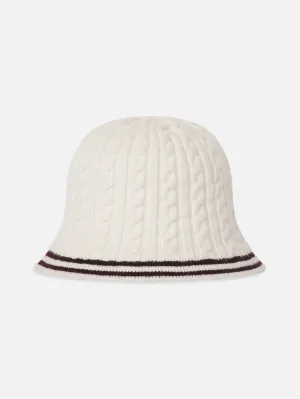 The Cable Bucket Hat -- Burgundy Multi