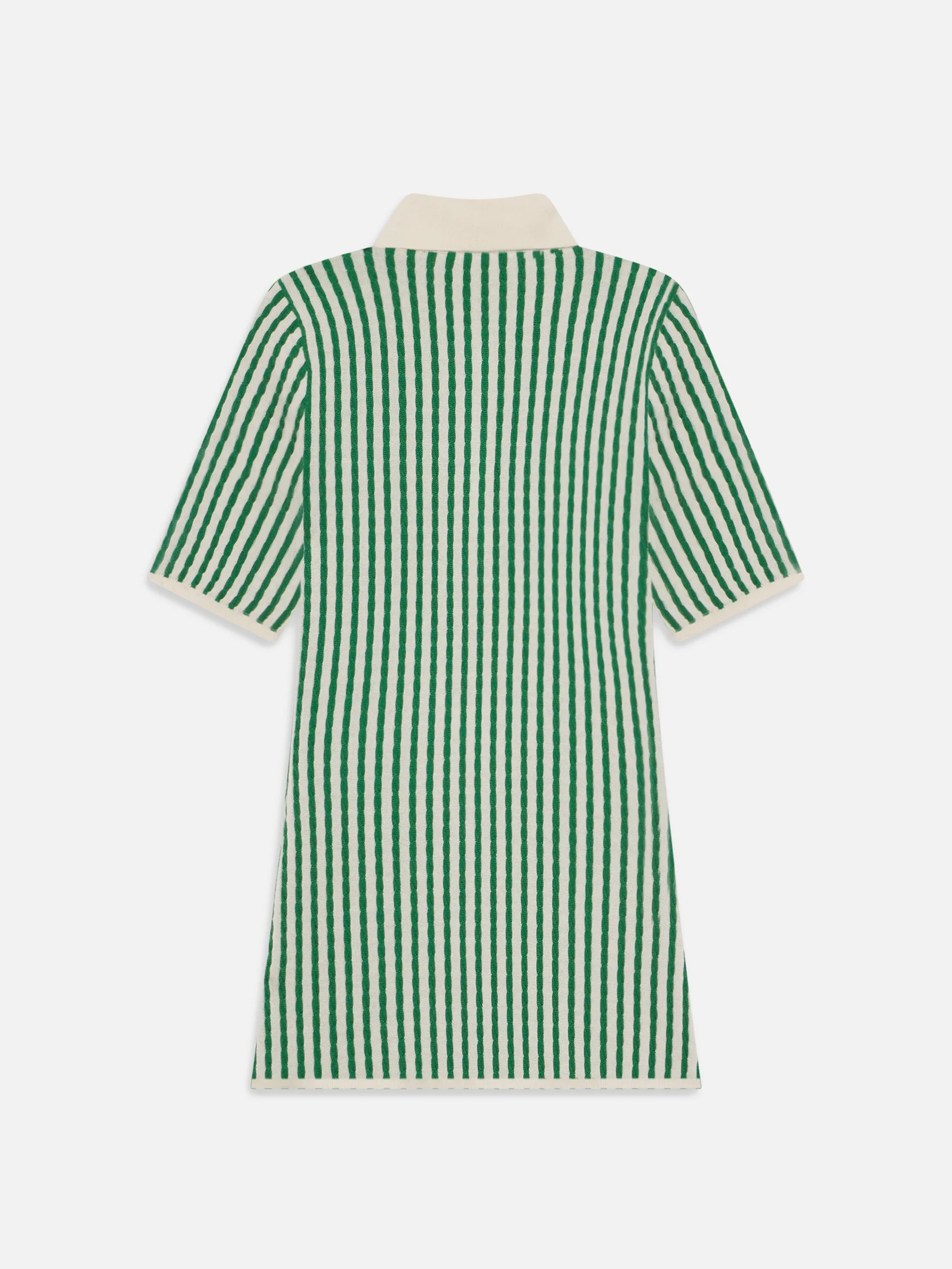 The Cable Polo Dress -- Kelly Green Multi