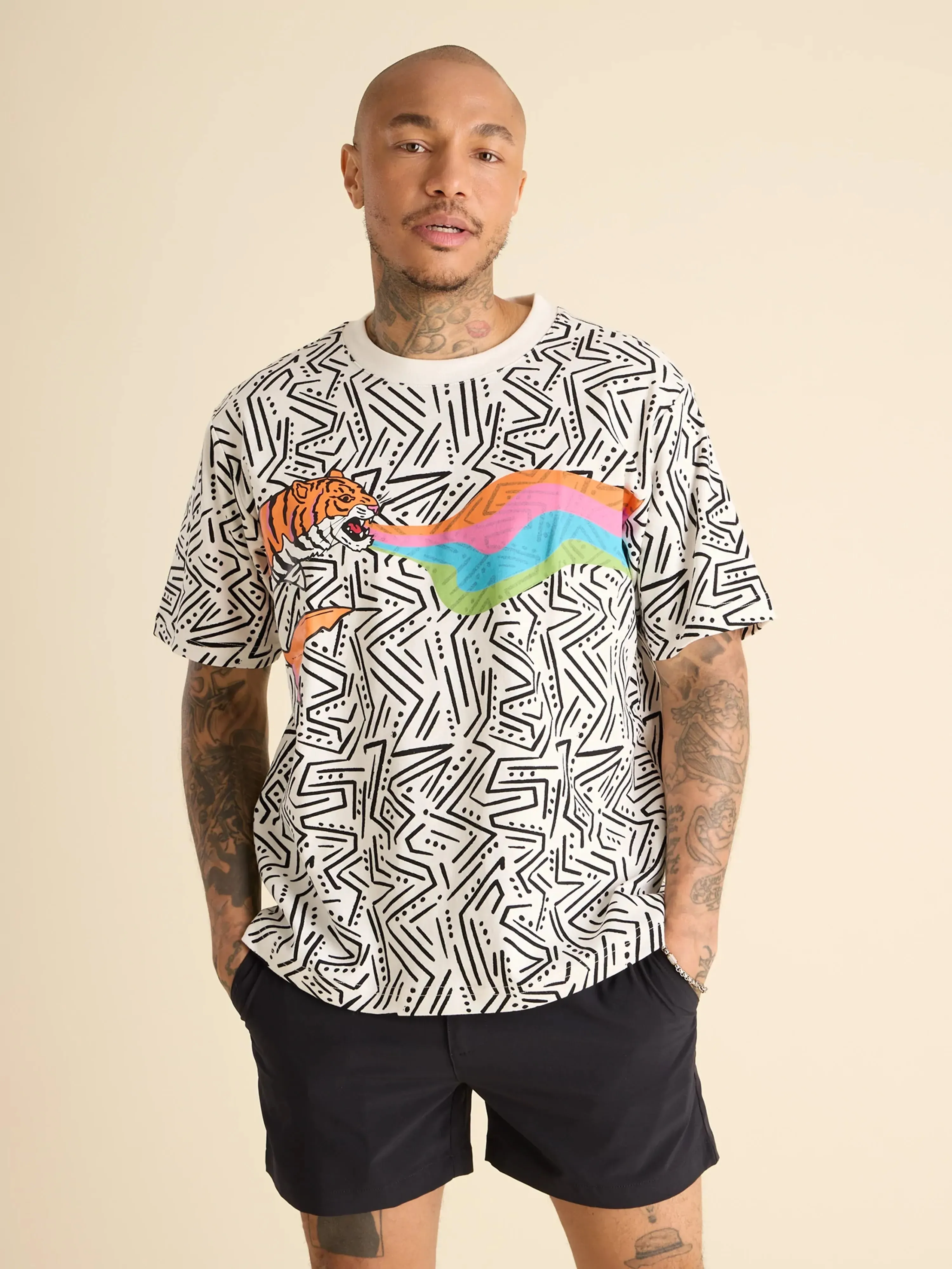 The Color Spittin' Tiger Shark (Oversized Tee)