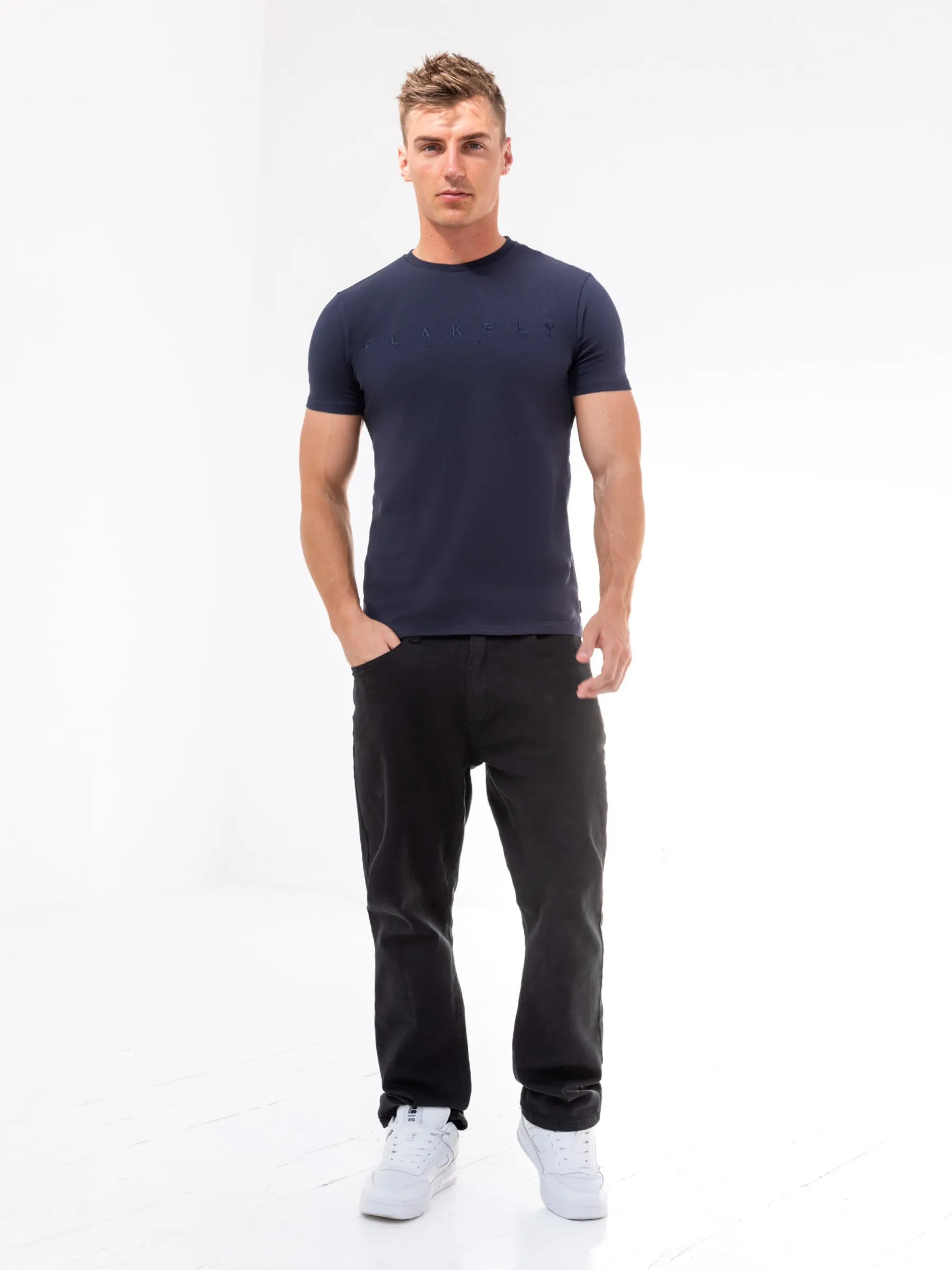 Tonal Stockbridge T-Shirt - Navy