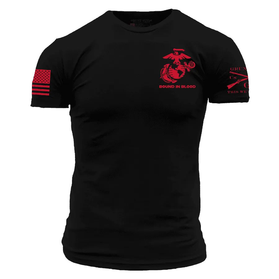 USMC - Bound In Blood T-Shirt - Black