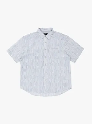 Wavy Striped Shirt Blue