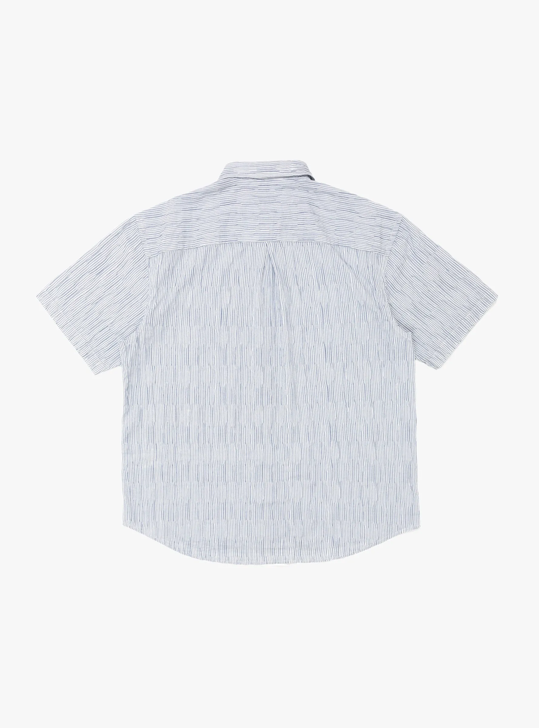 Wavy Striped Shirt Blue