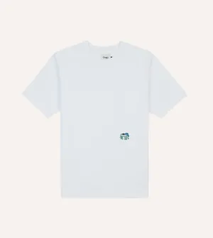 White Elephant Embroidered Crew Neck Hiking T-Shirt