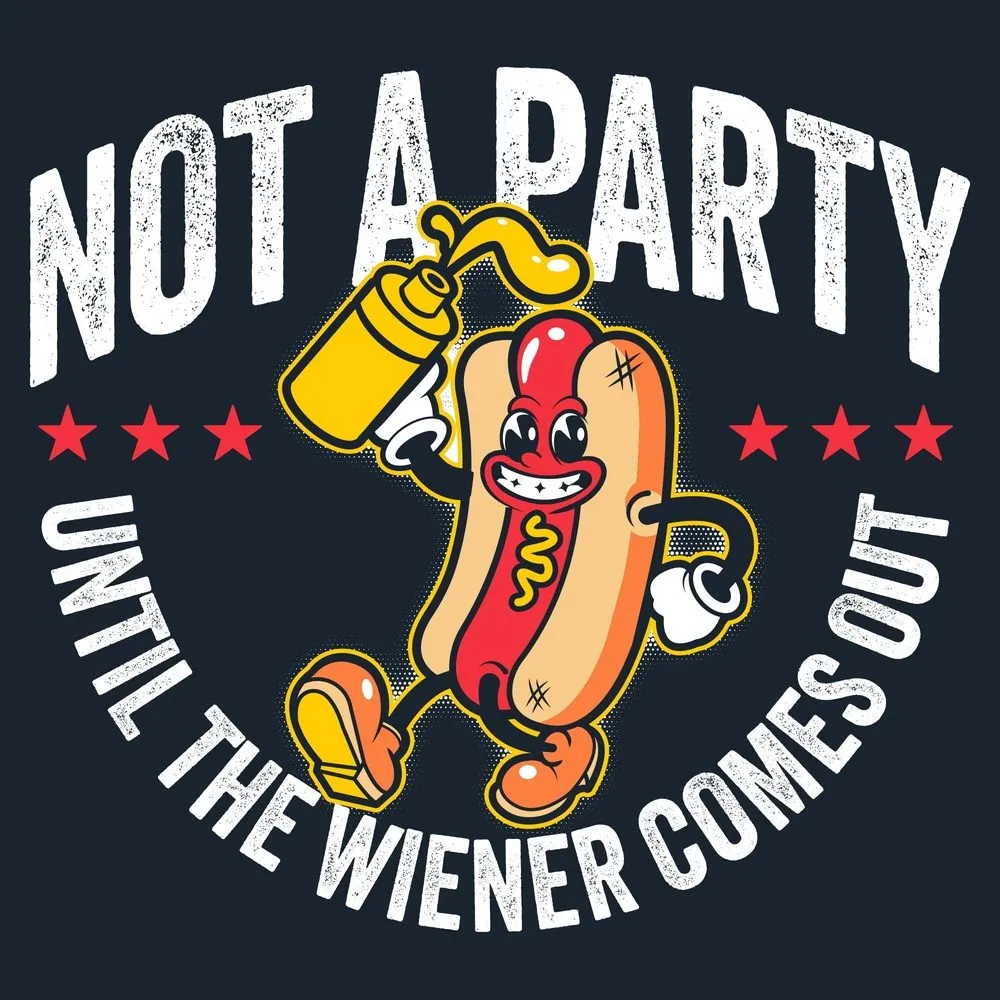 Wiener Party T-Shirt - Midnight Navy