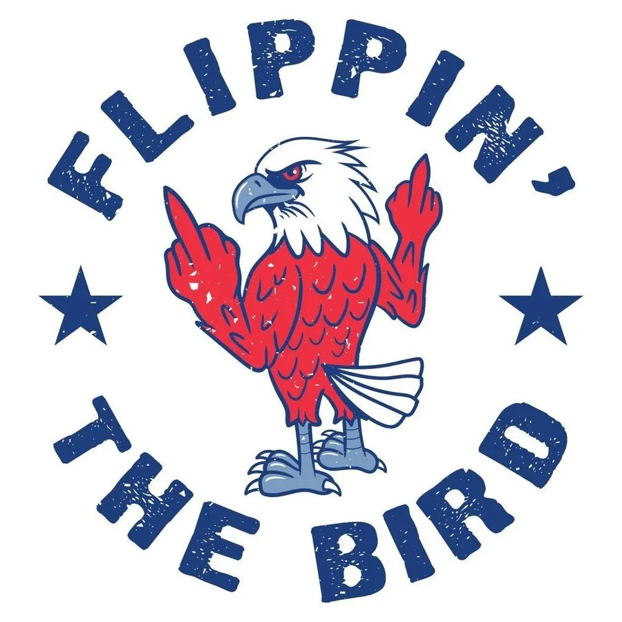 Women's Flippin' The Bird Boyfriend Fit T-Shirt - White
