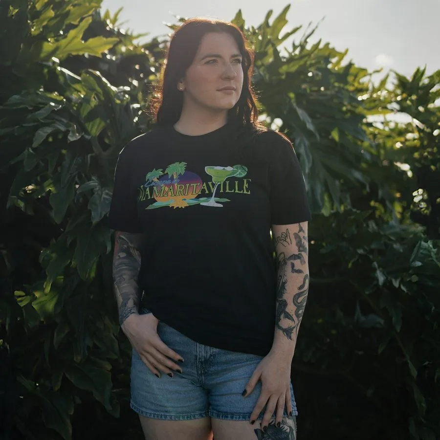 Women's Mamaritaville Boyfriend Fit T-Shirt - Black
