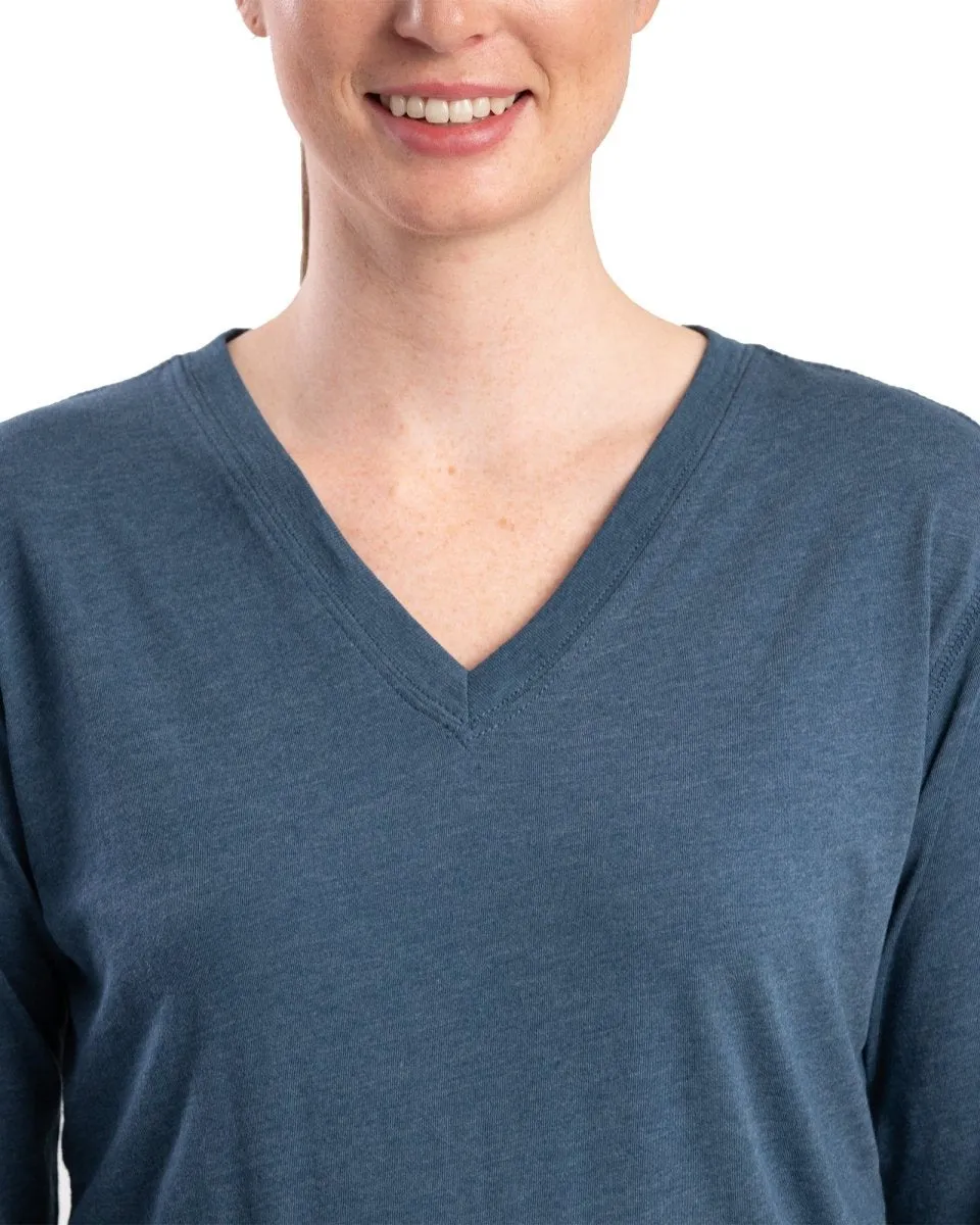 Women's Performance V-Neck Long Sleeve T-Shirt