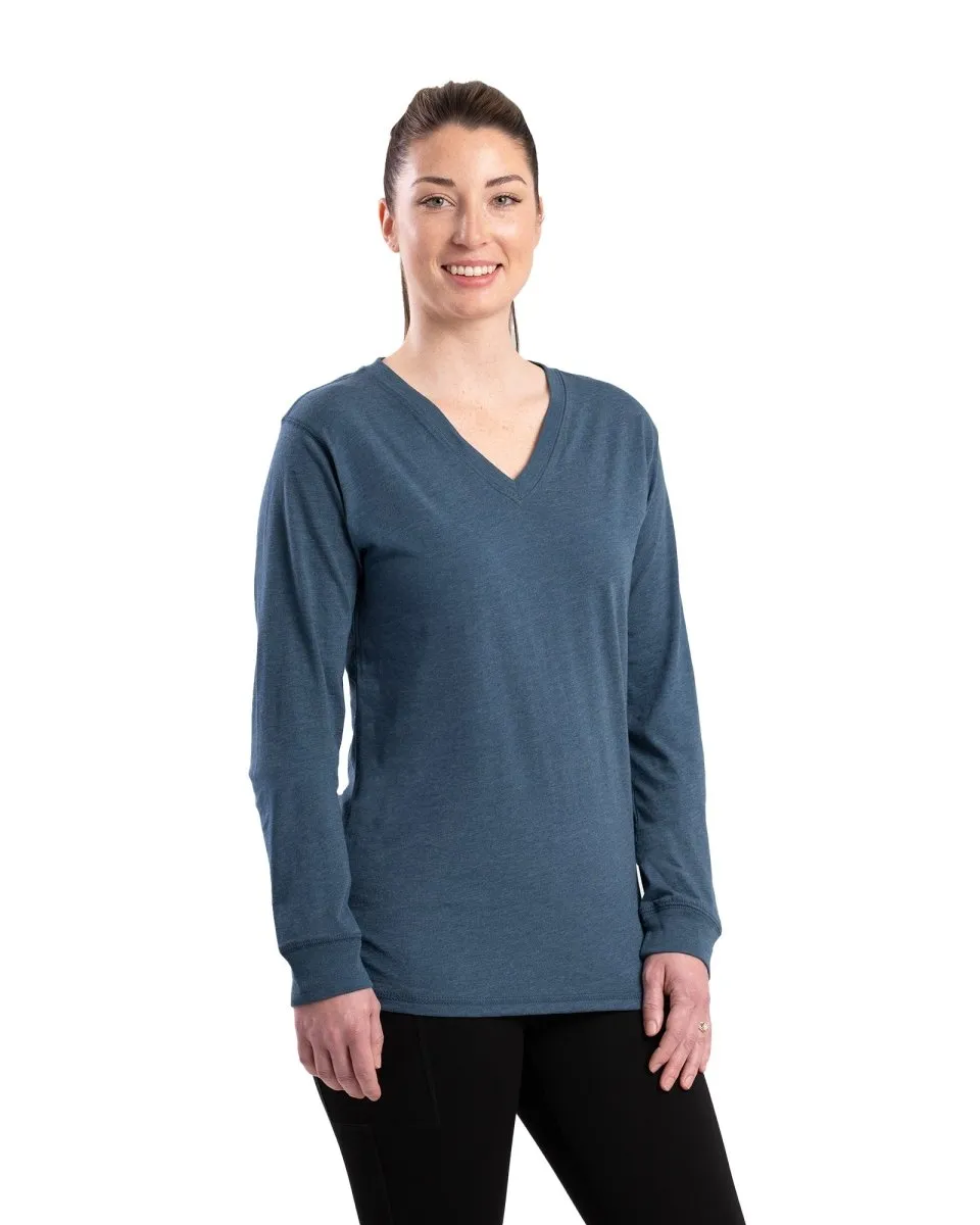 Women's Performance V-Neck Long Sleeve T-Shirt