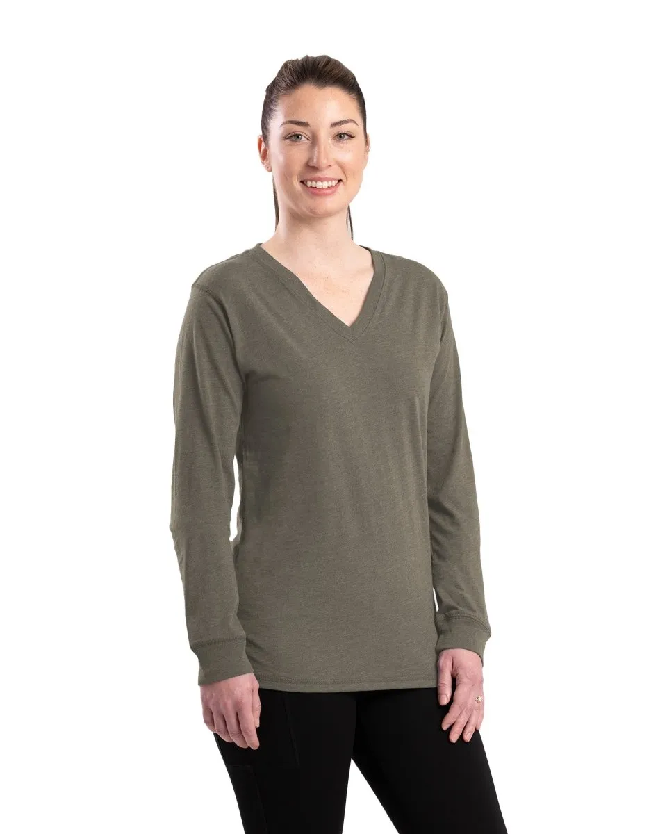 Women's Performance V-Neck Long Sleeve T-Shirt