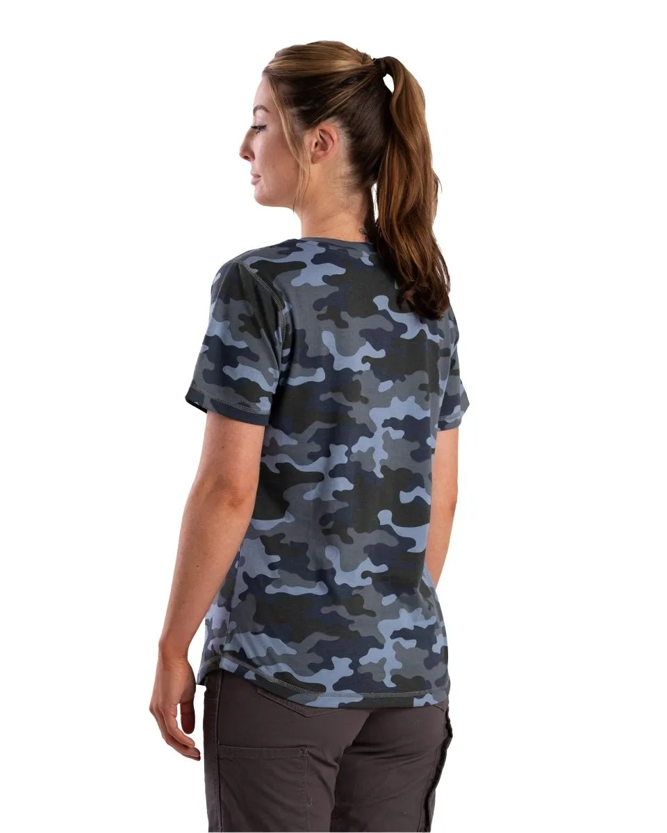 Women's Performance V-Neck Short Sleeve T-Shirt (Prints)