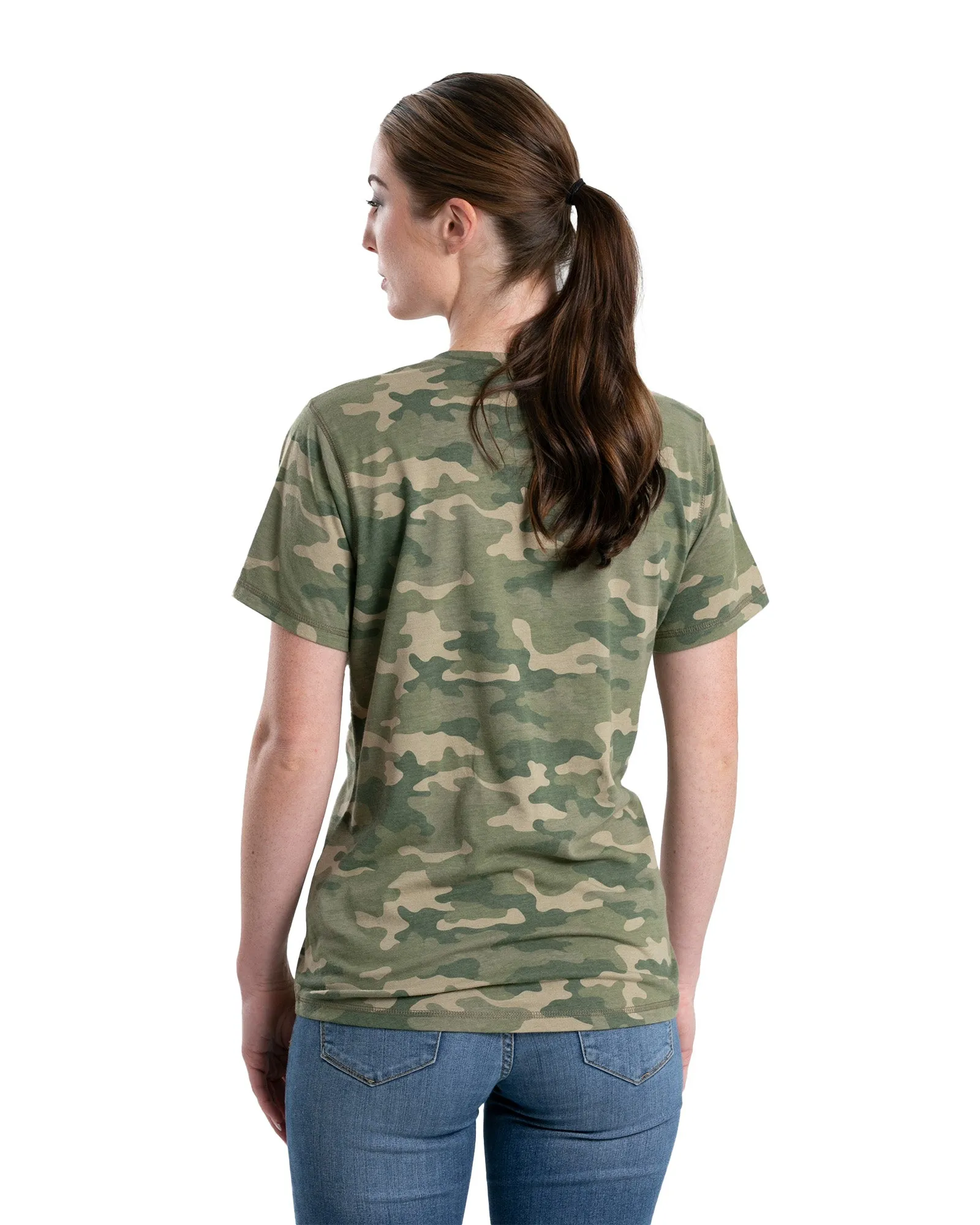 Women's Performance V-Neck Short Sleeve T-Shirt (Prints)