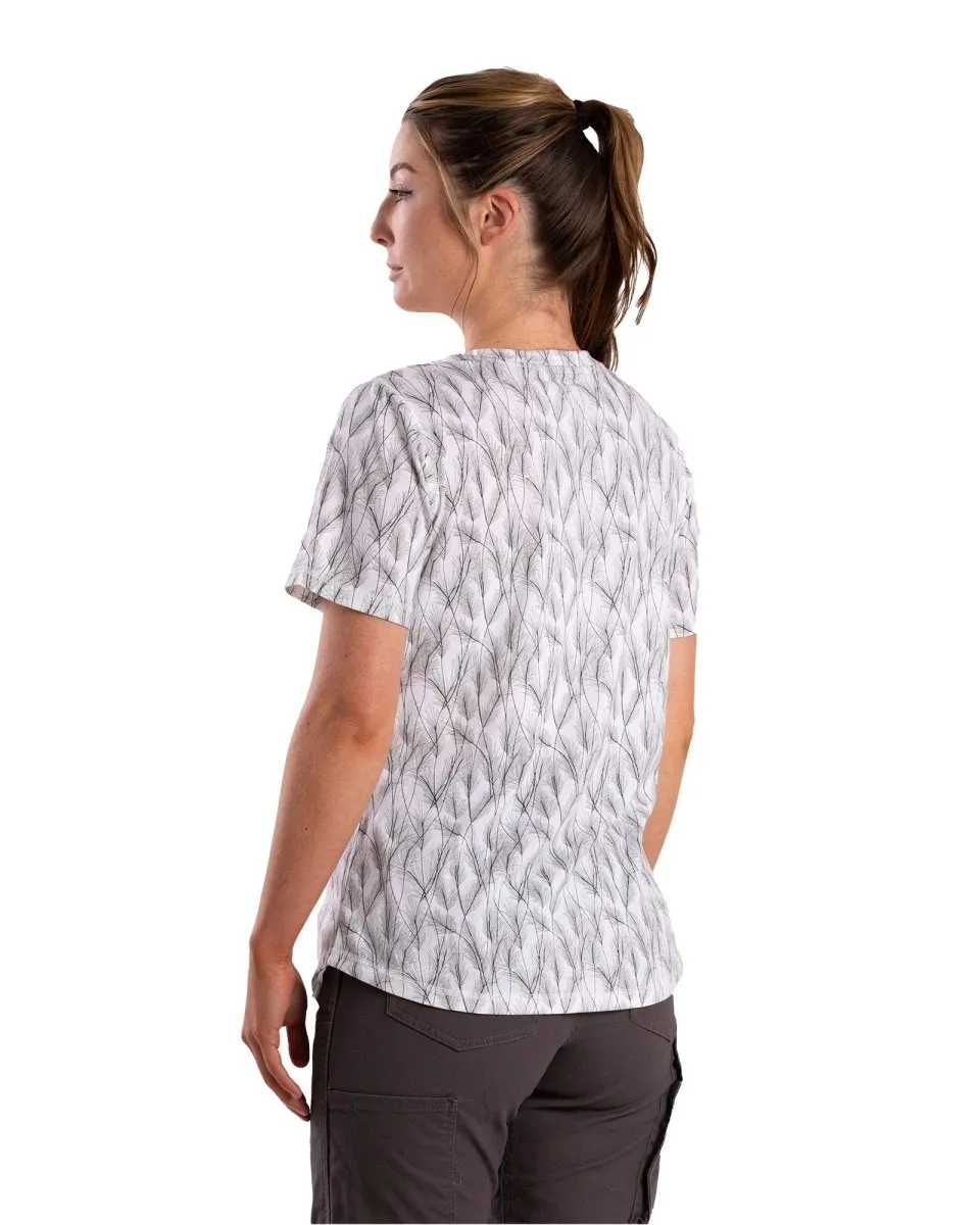 Women's Performance V-Neck Short Sleeve T-Shirt (Prints)