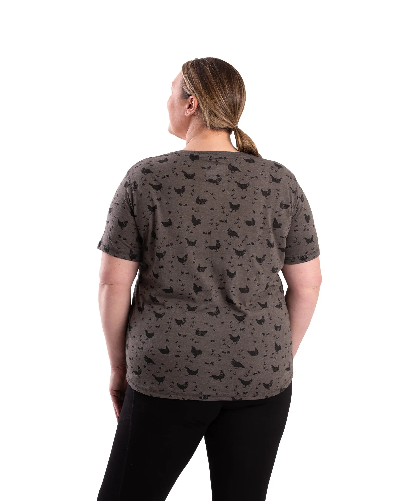 Women's Performance V-Neck Short Sleeve T-Shirt (Prints)