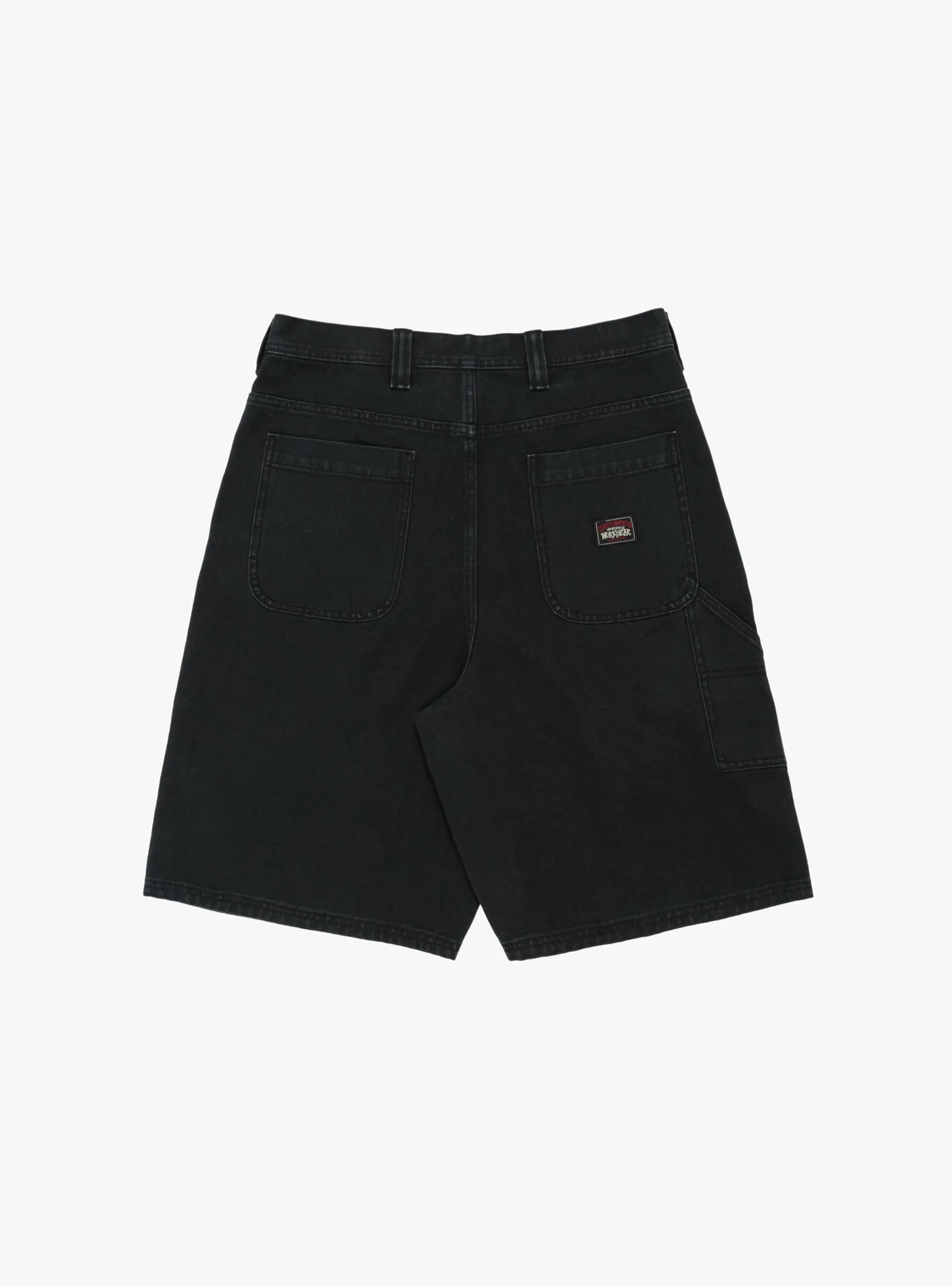 Work Short Washed Canvas Black