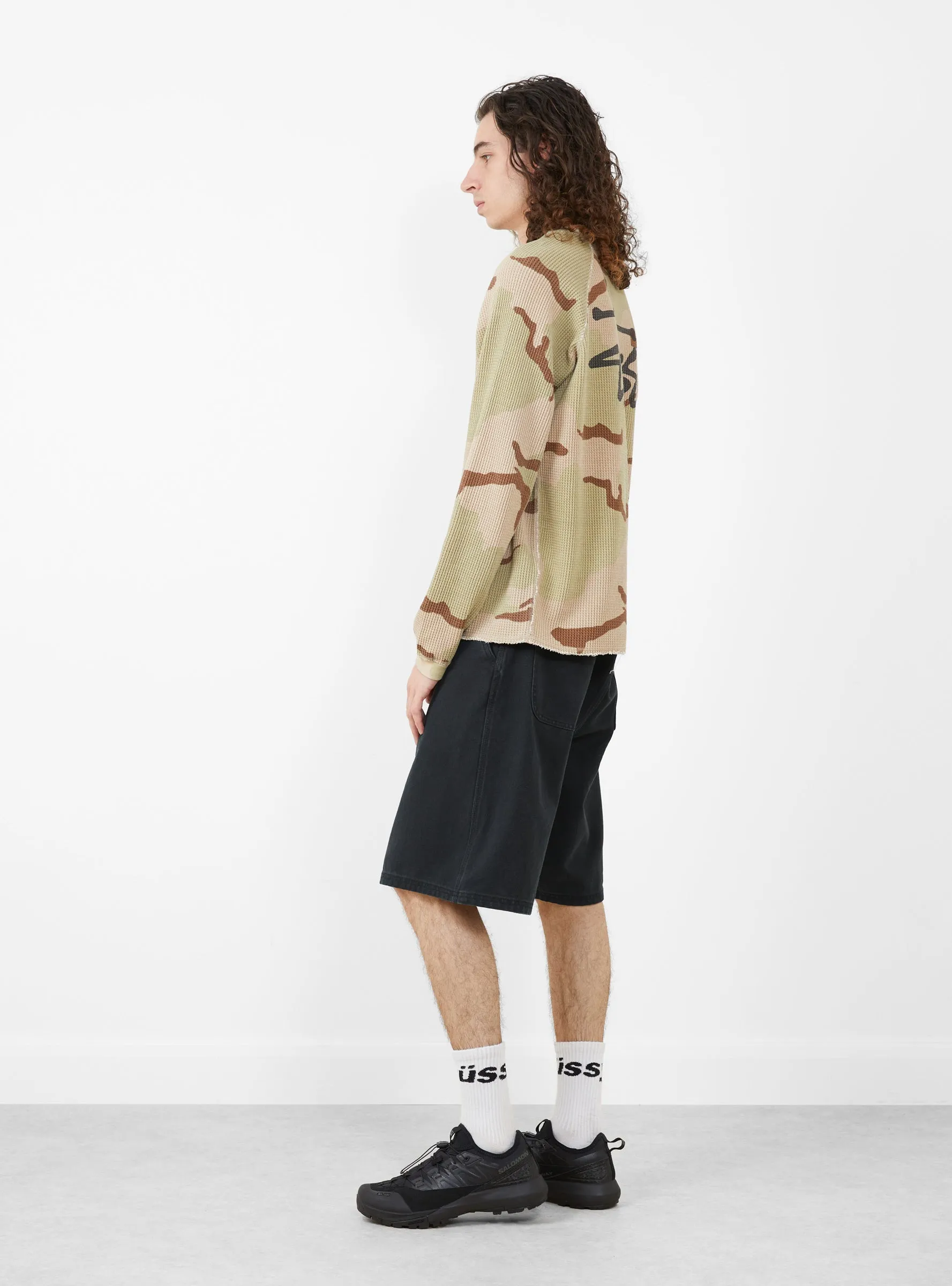 Work Short Washed Canvas Black