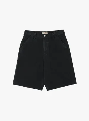Work Short Washed Canvas Black