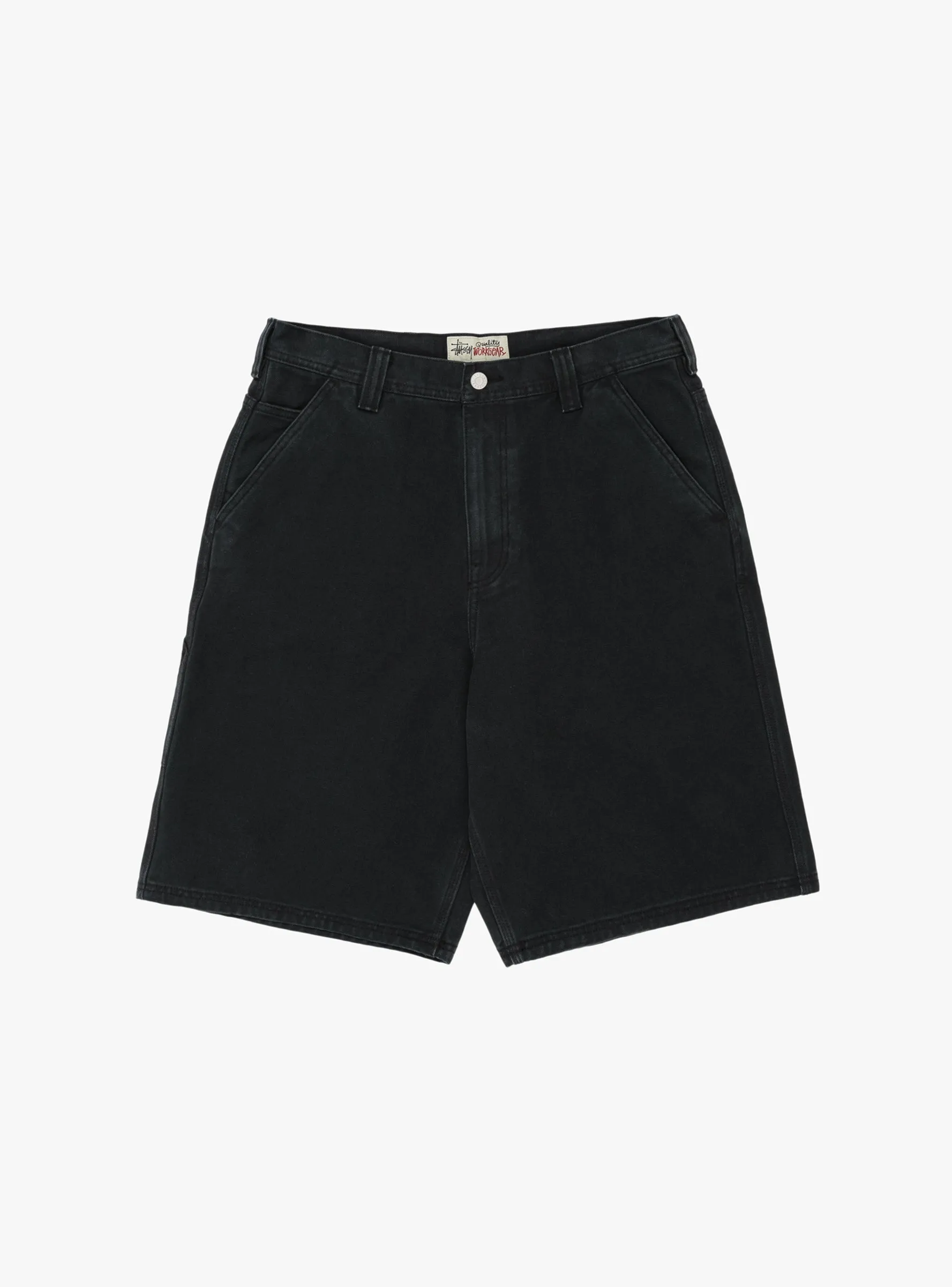 Work Short Washed Canvas Black