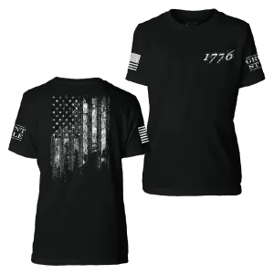Youth 1776 Flag T-Shirt - Black