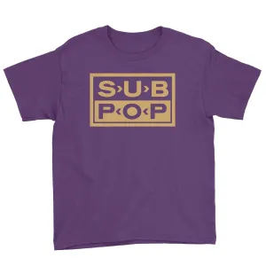 Youth Logo T Purple w/ Gold